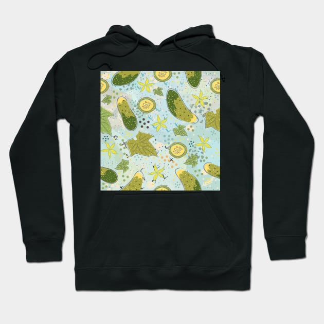 Cucumber Pattern Hoodie by Countryside